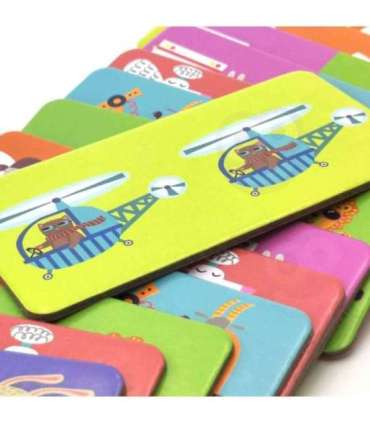 WOOPIE Hariv mäng Transport Loomad Pusle Domino Montessori