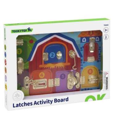 TOOKY TOY Развивающая доска Замки Картинки Ферма