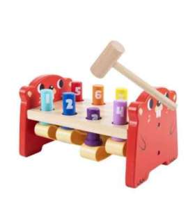 TOOKY TOY Разноцветная деревянная игрушка-молоточек