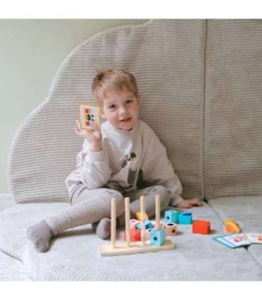 TOOKY TOY Loomingulised puidust 3D-ruumilised klotsid Krabi