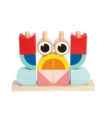 TOOKY TOY Loomingulised puidust 3D-ruumilised klotsid Krabi