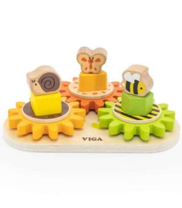 VIGA puidust hammasrataste sorteerija 'Kujundid ja mehhanismid'