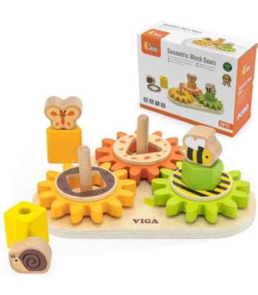 VIGA puidust hammasrataste sorteerija 'Kujundid ja mehhanismid'