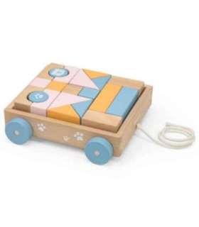 VIGA PolarB деревянная каталка для тяги + набор из 21 детали