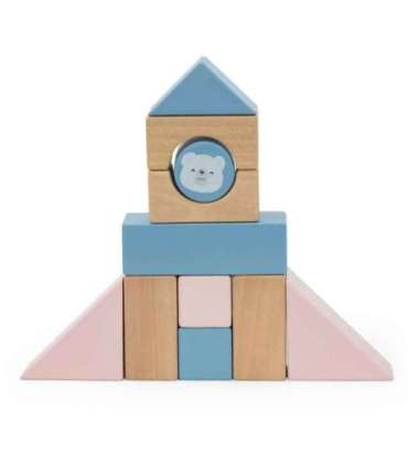 VIGA PolarB puidust tõmbevanker + 21-osaline klotsikomplekt