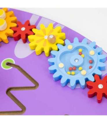 VIGA puidust sensoorne-manipulatiivne õppeplaat Triceratops