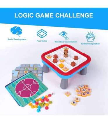 WOOPIE lauamängude ja loogikamängude komplekt, 65 osa, 10-ühes