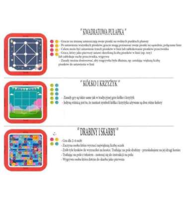 WOOPIE lauamängude ja loogikamängude komplekt, 65 osa, 10-ühes