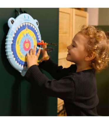 WOOPIE magnetiline noolemäng, ohutu noolemärk, rõõmus väike hai