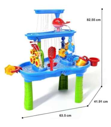 WOOPIE XL столик для воды - игра с водой и песком, 37 элементов
