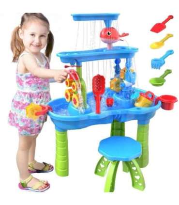 WOOPIE XL столик для воды - игра с водой и песком, 37 элементов