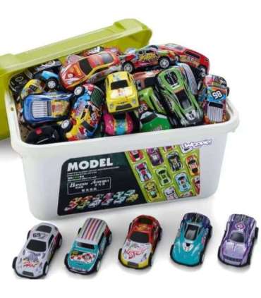 WOOPIE võidusõiduautode komplekt karbis, 30 tk.