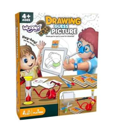 WOOPIE Игра Каламбуры 'Нарисуй и угадай картинку' - рисование носом