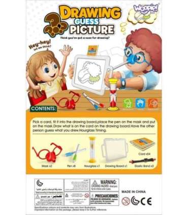 WOOPIE Игра Каламбуры 'Нарисуй и угадай картинку' - рисование носом