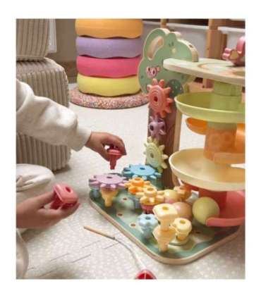 WOOPIE GREEN tegevuspuu kuulirada Montessori 4-ühes FSC