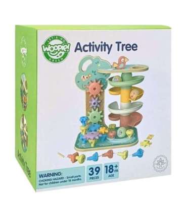 WOOPIE GREEN tegevuspuu kuulirada Montessori 4-ühes FSC