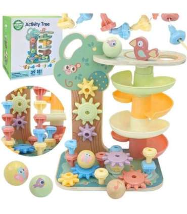 WOOPIE GREEN tegevuspuu kuulirada Montessori 4-ühes FSC