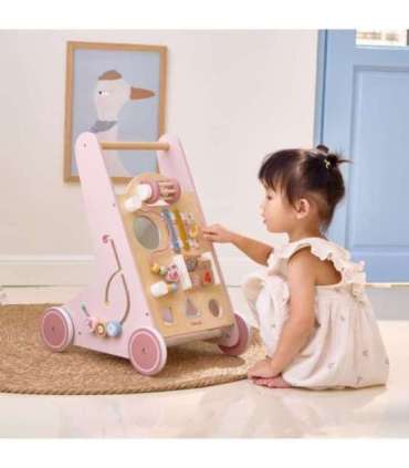 VIGA PolarB Drewniany Pchacz Chodzik Różowy Edukacyjny