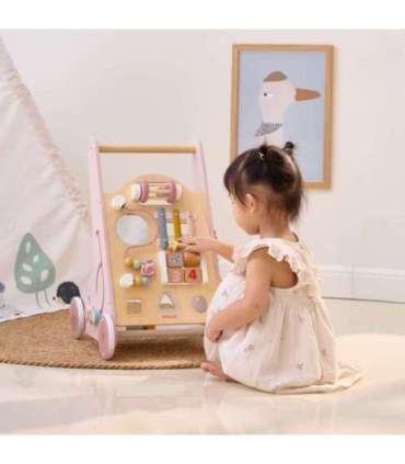 VIGA PolarB Drewniany Pchacz Chodzik Różowy Edukacyjny