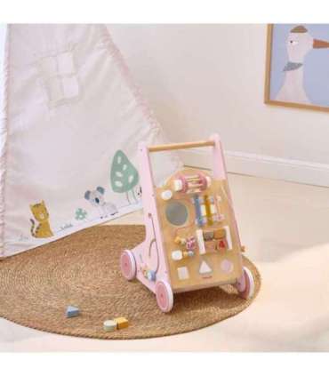 VIGA PolarB Drewniany Pchacz Chodzik Różowy Edukacyjny