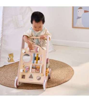 VIGA PolarB Drewniany Pchacz Chodzik Różowy Edukacyjny