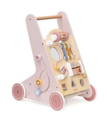 VIGA PolarB Drewniany Pchacz Chodzik Różowy Edukacyjny