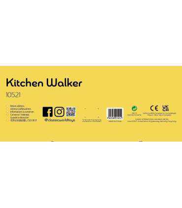 CLASSIC WORLD puidust köök 2-ühes tõukur eemaldatavate ratastega