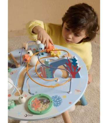 CLASSIC WORLD Деревянный столик активности 'Морская жизнь' - музыкально-образовательный