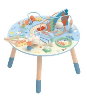 CLASSIC WORLD Деревянный столик активности 'Морская жизнь' - музыкально-образовательный