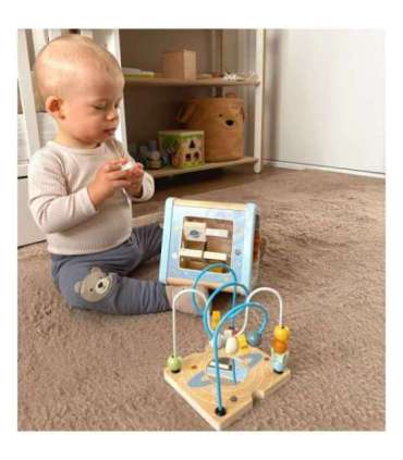 TOOKY TOY puidust tegevuskuup — kosmose sorteerija ja labürint