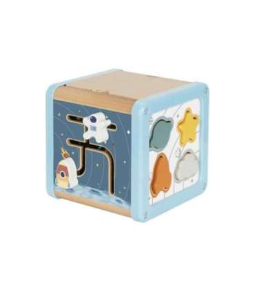 TOOKY TOY puidust tegevuskuup — kosmose sorteerija ja labürint