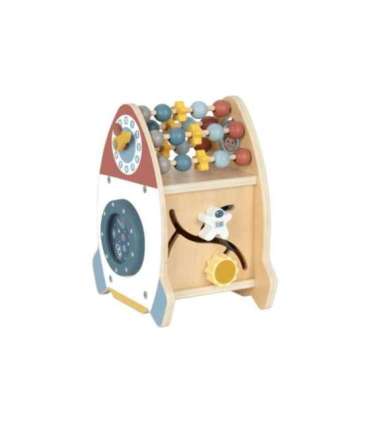 TOOKY TOY puidust kosmiline rakett-mänguasi — sorteerija ja labürint