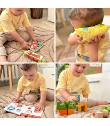 TOOKY TOY коробка XXL Montessori образовательная 7 в 1 сенсорная, 22-24 месяца