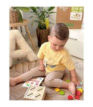 TOOKY TOY коробка XXL Montessori образовательная 7 в 1 сенсорная, 22-24 месяца