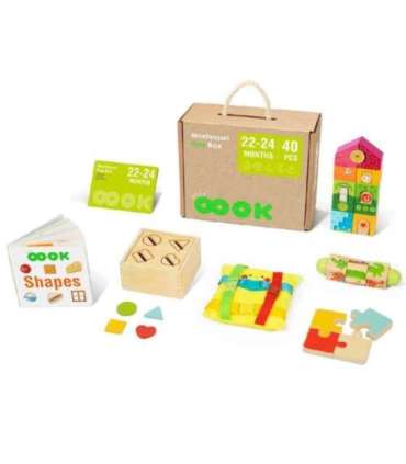 TOOKY TOY коробка XXL Montessori образовательная 7 в 1 сенсорная, 22-24 месяца