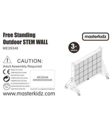 MASTERKIDZ Деревянная стеновая доска XXL научная креативная STEM для улицы