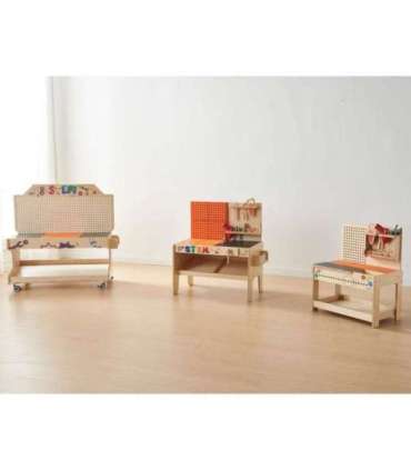 MASTERKIDZ puidust Montessori STEM töökoja komplekt tööriistadega