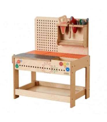 MASTERKIDZ puidust Montessori STEM töökoja komplekt tööriistadega