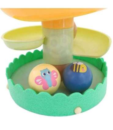 WOOPIE GREEN деревянный трек для шариков, сенсорный и образовательный, 6 деталей