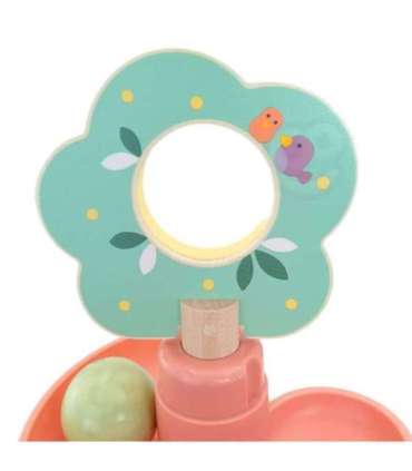 WOOPIE GREEN деревянный трек для шариков, сенсорный и образовательный, 6 деталей