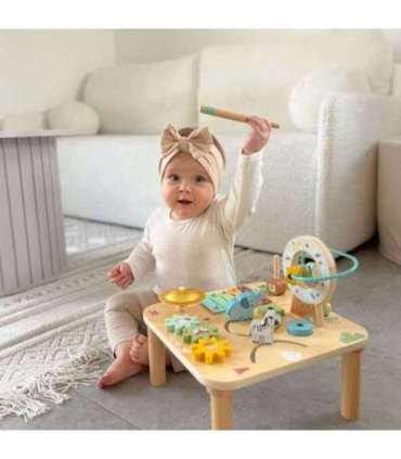 WOOPIE GREEN puidust hariv muusikaline sensoorne labürindilaud 5-ühes