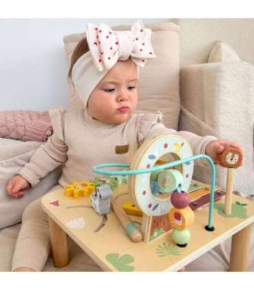 WOOPIE GREEN puidust hariv muusikaline sensoorne labürindilaud 5-ühes