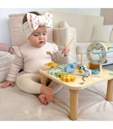 WOOPIE GREEN puidust hariv muusikaline sensoorne labürindilaud 5-ühes