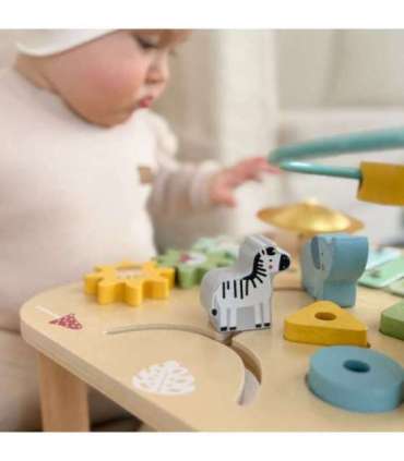 WOOPIE GREEN puidust hariv muusikaline sensoorne labürindilaud 5-ühes