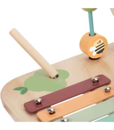 WOOPIE GREEN puidust hariv muusikaline sensoorne labürindilaud 5-ühes