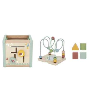 WOOPIE GREEN Деревянный развивающий кубик, многофункциональный образовательный сортировщик