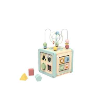 WOOPIE GREEN Деревянный развивающий кубик, многофункциональный образовательный сортировщик