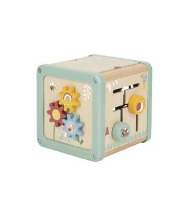 WOOPIE GREEN Деревянный развивающий кубик, многофункциональный образовательный сортировщик