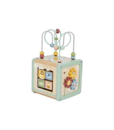 WOOPIE GREEN Деревянный развивающий кубик, многофункциональный образовательный сортировщик