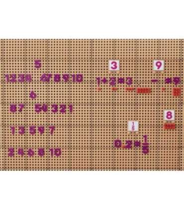 MASTERKIDZ Zestaw Cyferek i Znaków do Nauki Liczenia i Matematyki do Paneli Ściennych STEM 82 el.